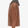 Timeless The Tan Explorer Brown Hooded Leather Jacket (3)