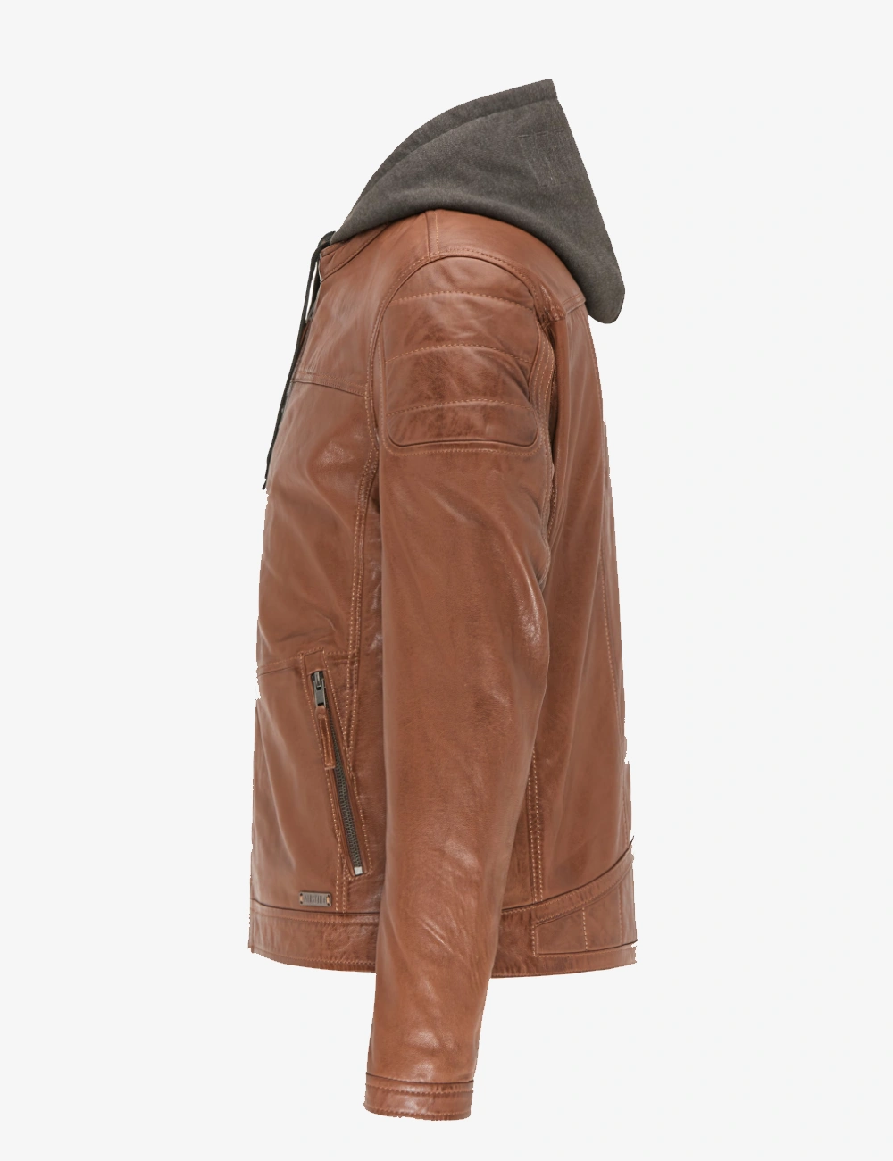 Timeless The Tan Explorer Brown Hooded Leather Jacket (3)