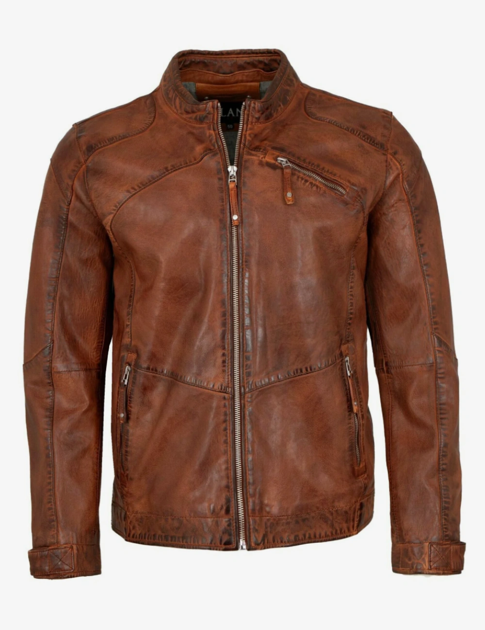 Vibrant Heritage Hooded Motorcycle Leather Jacket (2)