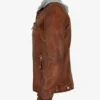 Vibrant Heritage Hooded Motorcycle Leather Jacket (3)