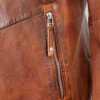 Vibrant Heritage Hooded Motorcycle Leather Jacket (4)