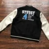 Vintage-Stussy-Big-4-Wool-Black-Leather moto
