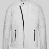 White Blaze Leather Bomber Jacket (1)