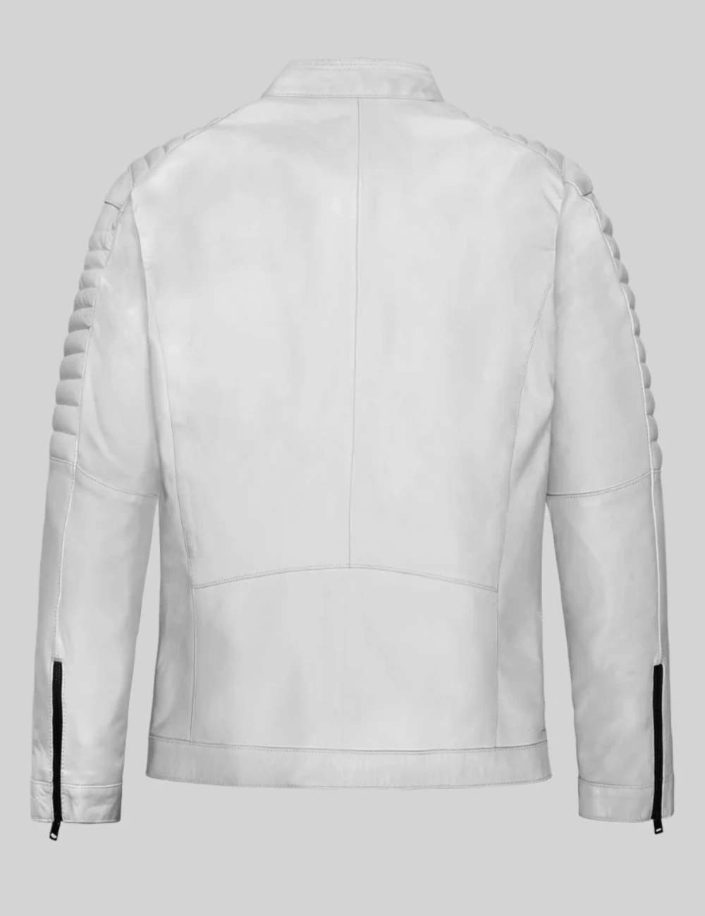 White Blaze Leather Bomber Jacket (2)