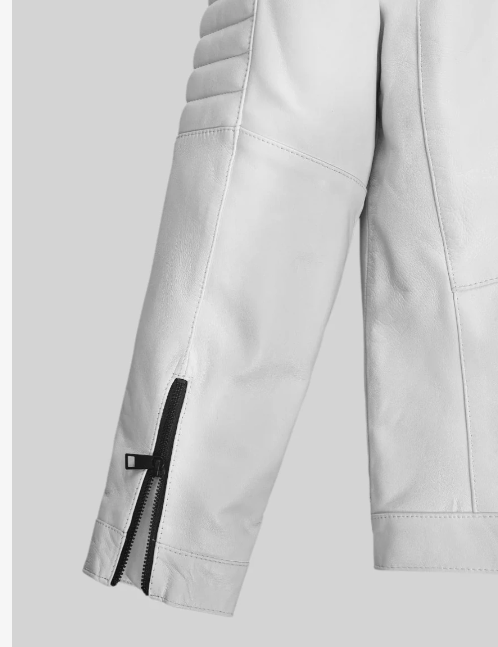 White Blaze Leather Bomber Jacket (3)