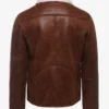 Winter Sentinel Sherpa Fleece Sheepskin Brown Leather Jacket (5)