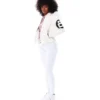 Womens-8-Ball-White-Bomber-Leather-Team Jacket