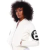 Womens-8-Ball-White-Bomber-Leather-Team Jacket