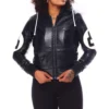 Womens-Black-8-Ball-Bomber-Leather-Jacket