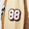 World-Champs-Homme-Femme-Letterman-Brown-Camel-Varsity-Jacket leather moto (4)
