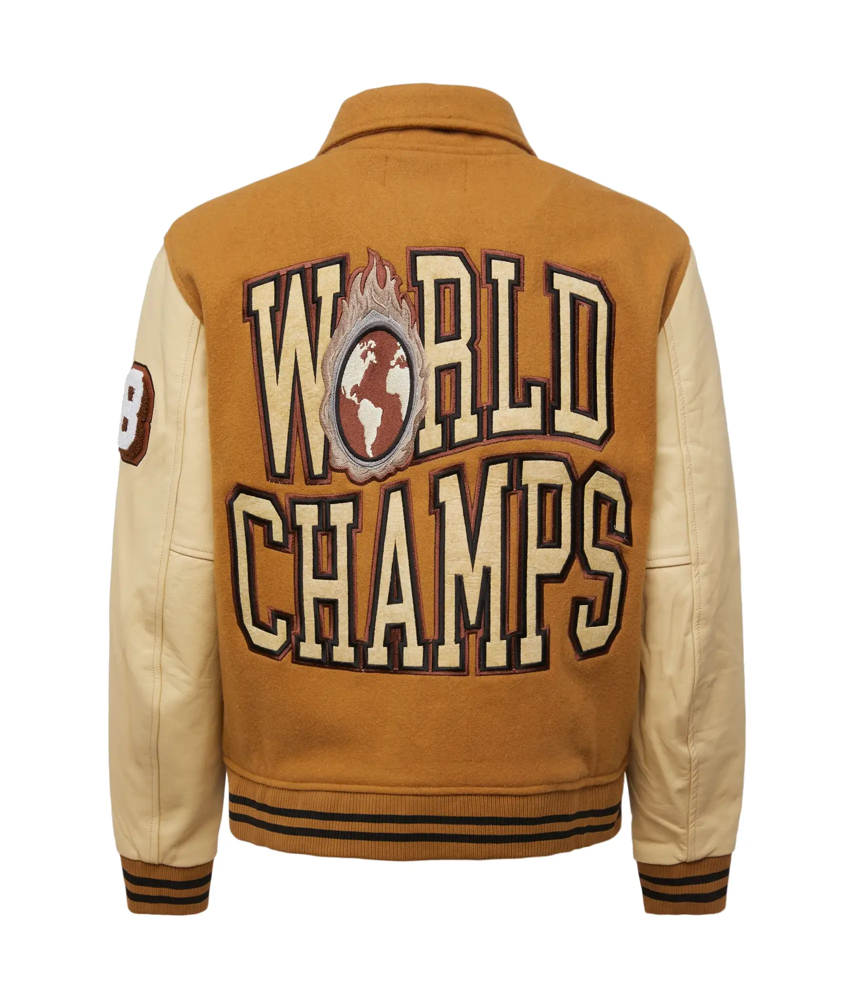 World-Champs-Homme-Femme-Letterman-Brown-Camel-Varsity-Jacket leather moto (6)