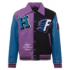 World-Champs-Homme-Femme-Letterman-Multi-Colored-Varsity-Jacket-lather moto (1)