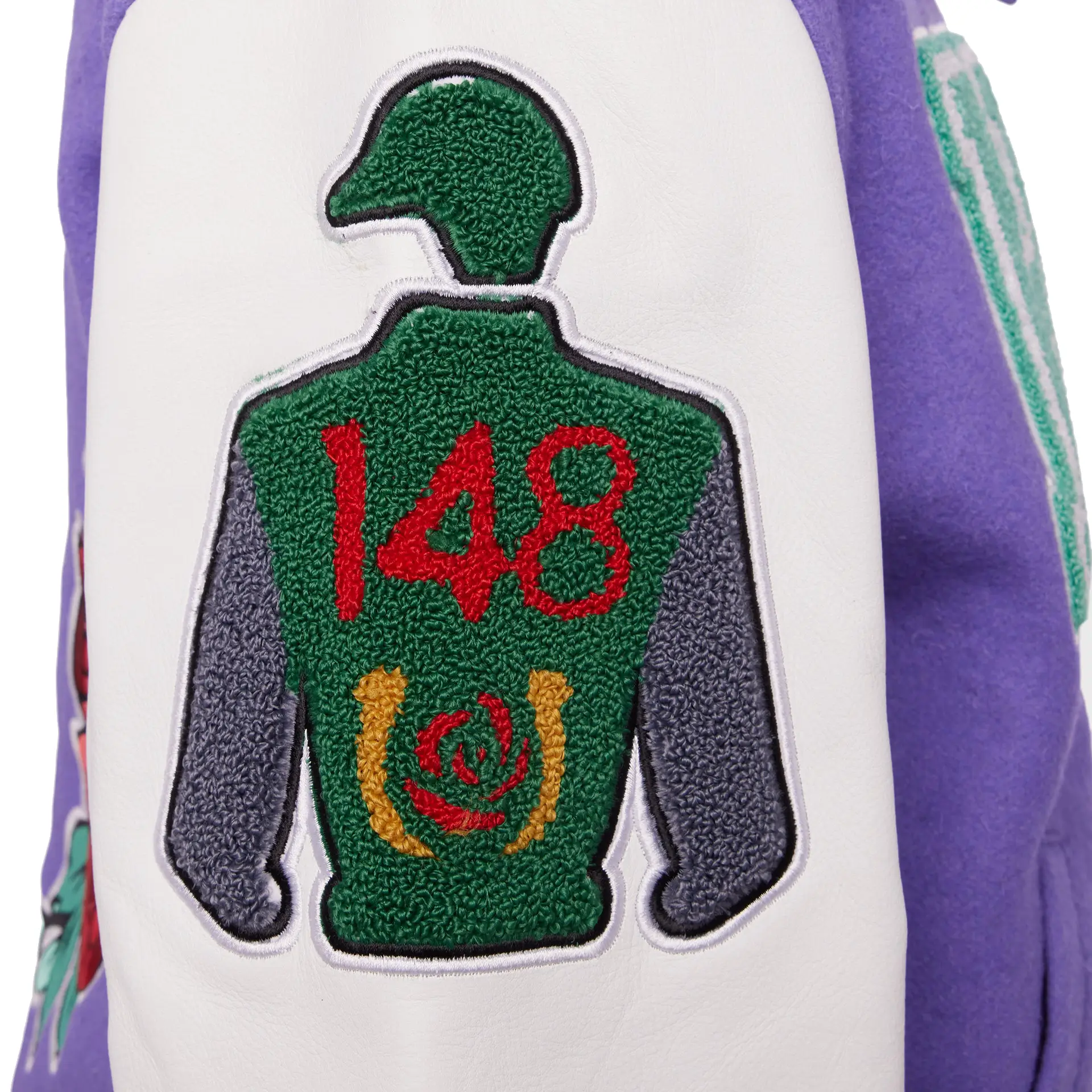 World-Champs-Homme-Femme-Letterman-Purple-White-Varsity-Jacket- leather moto (5)