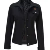 Yellowstone Women's Rip Wheeler Black Cotton Jacket – Inspired Western Outerwear (2)
