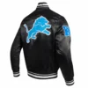 Detroit-Lions-Mashup-Full-Snap-Satin-Varsity-Jacket-Black-LeatherMoto