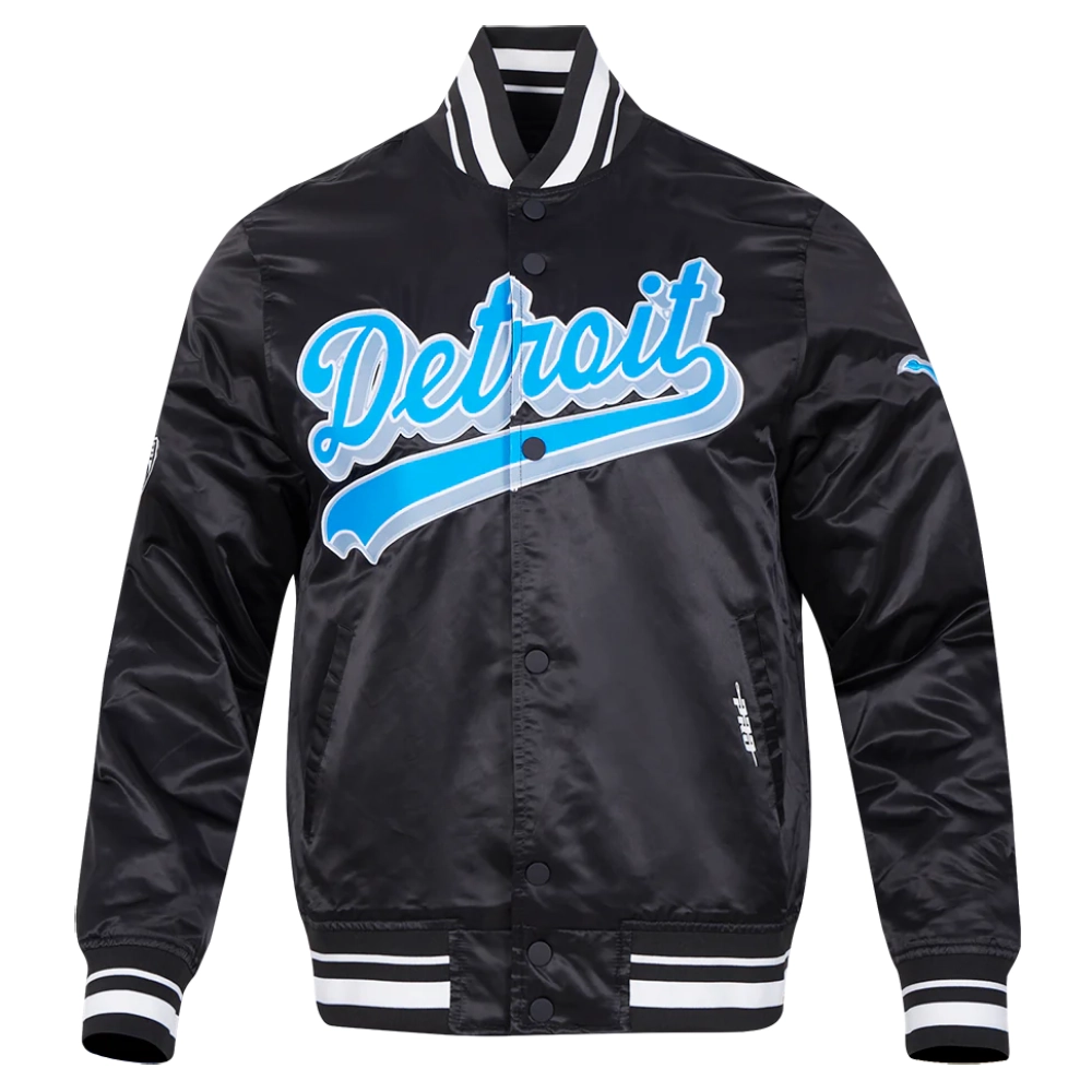 Detroit-Lions-Script-Tail-Full-Snap-Satin-Varsity-Jacket-Black-LeatherMoto