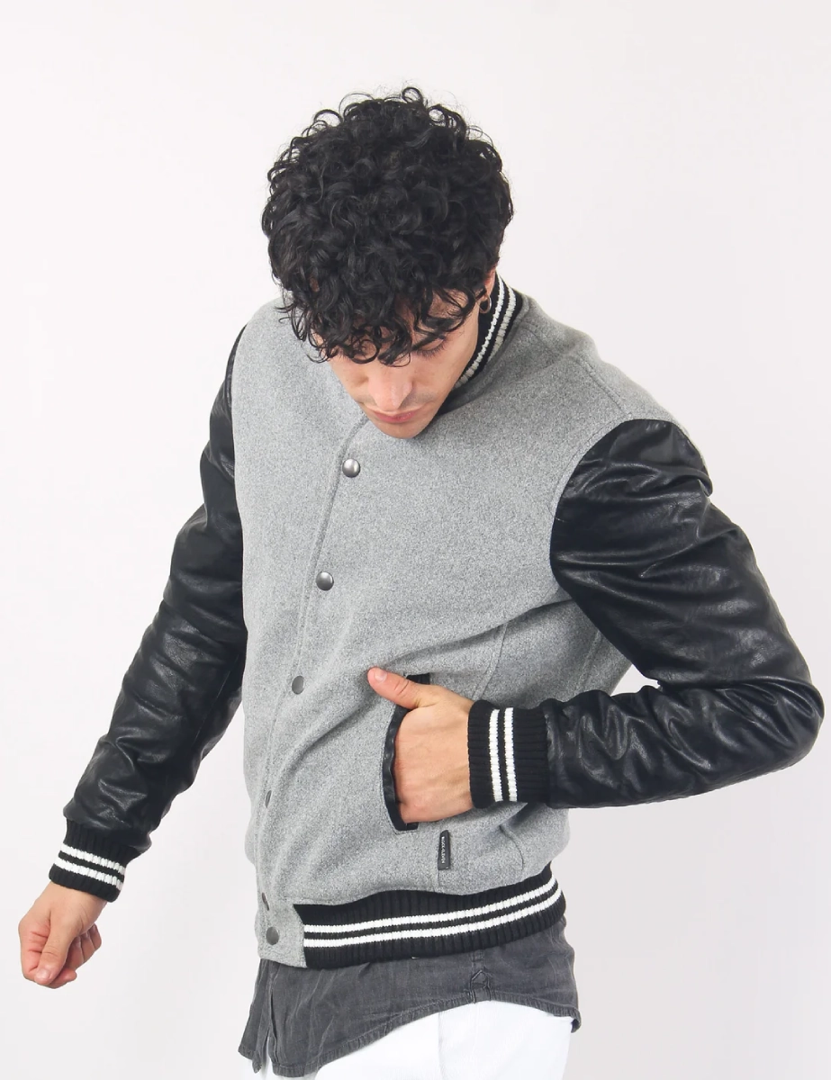 Gray-and-Black-Varsity-Jacket-With-Black-Leather-Sleeves-Letterman-Jacket-2