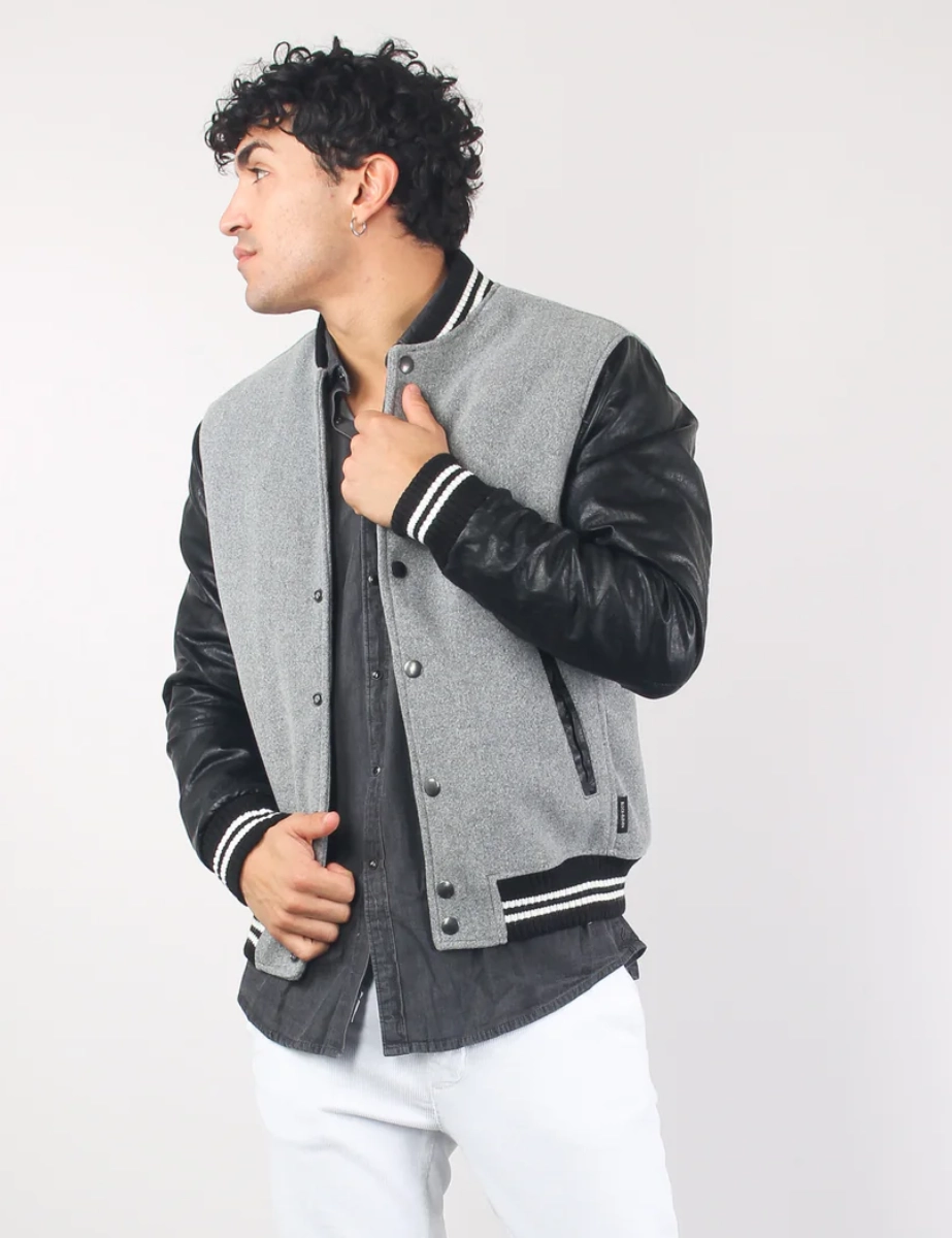 Gray-and-Black-Varsity-Jacket-With-Black-Leather-Sleeves-Letterman-Jacket-3
