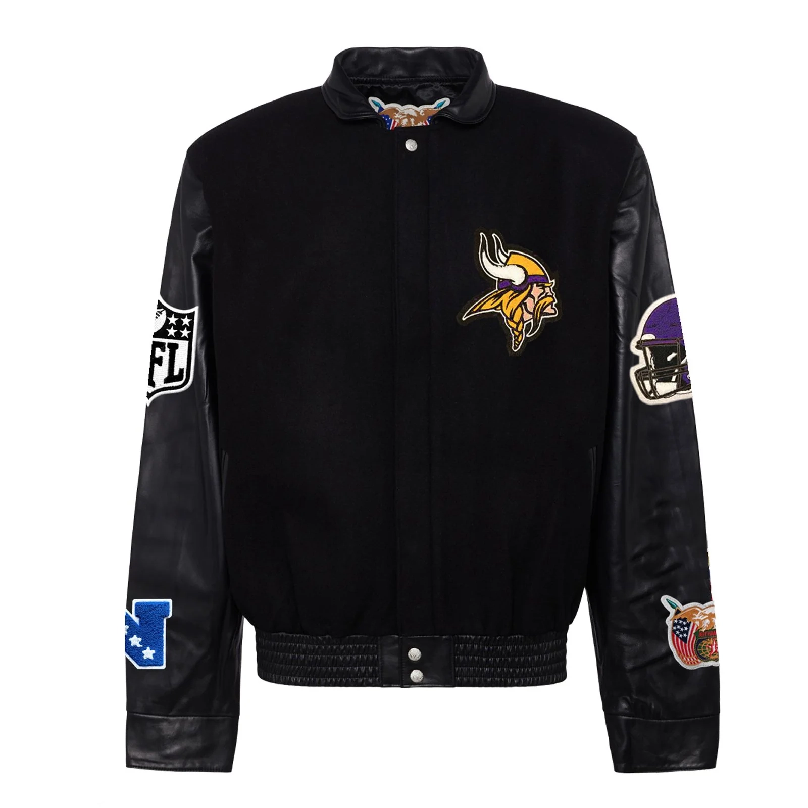 Minnesota-Vikings-Jeff-Hamilton-Wool-Leather-Varsity-Jacket-Black-LeatherMoto