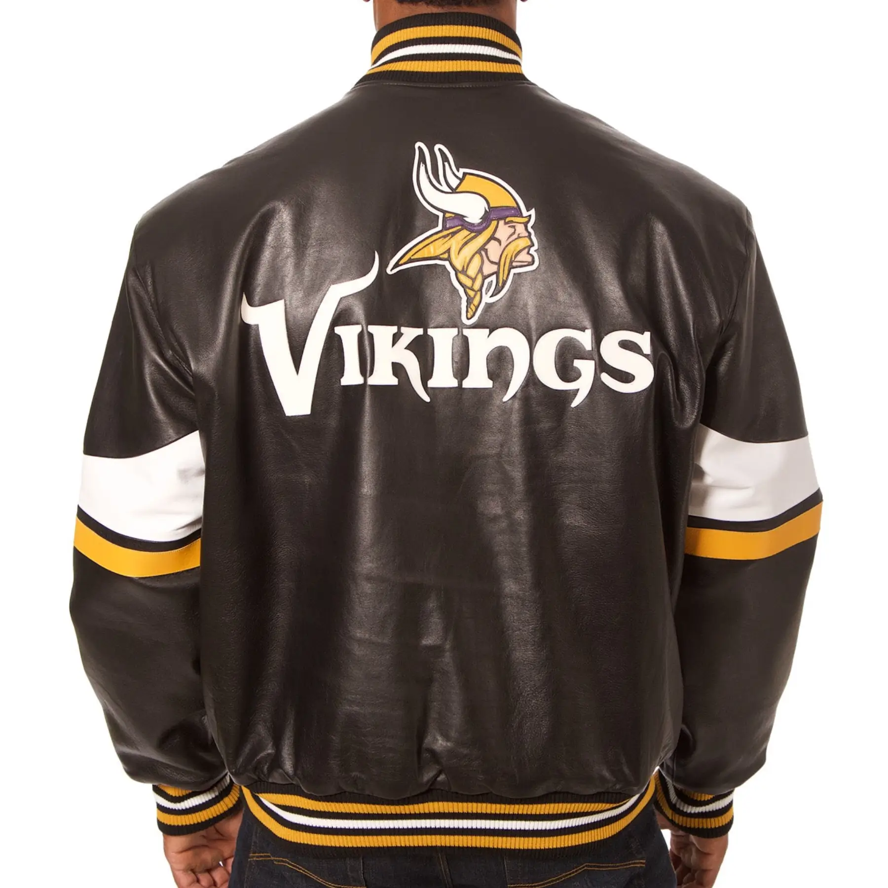 Minnesota-Vikings-Leather-Varsity-Black-Jacket-LeatherMoto