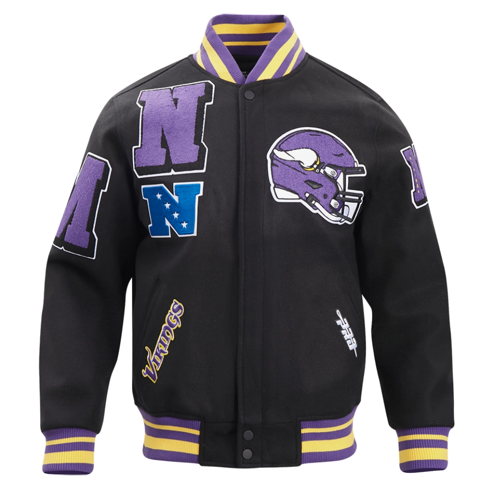 Minnesota-Vikings-Mashup-Wool-Leather-Varsity-Jacket-Black-LeatherMoto