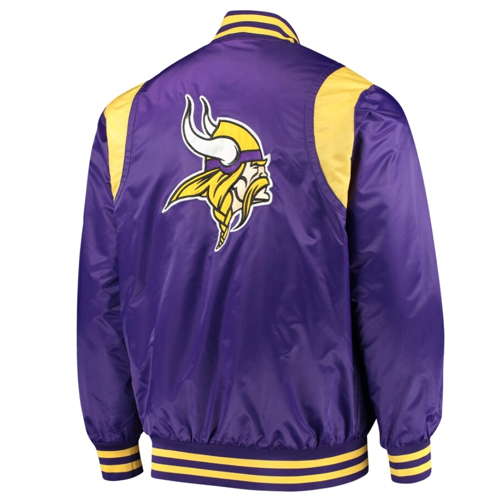 Minnesota-Vikings-Prime-Time-Full-Snap-Satin-Varsity-Jacket-Purple-LeatherMoto