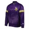 Minnesota-Vikings-Starter-Pick-and-Roll-Full-Snap-Satin-Varsity-Jacket-Purple-LeatherMoto