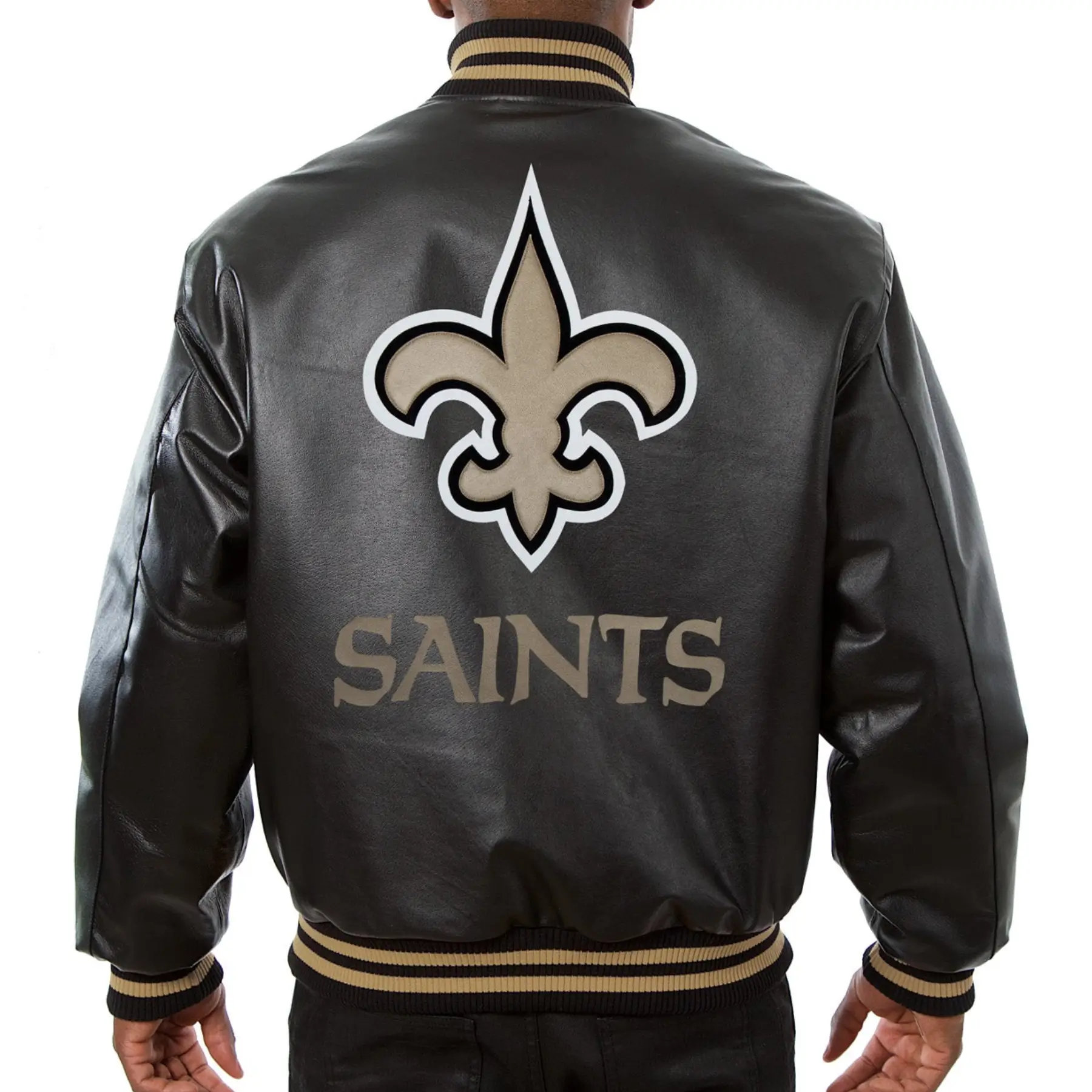 New-Orleans-Saints-Black-Leather-Varsity-Jacket-LeatherMoto