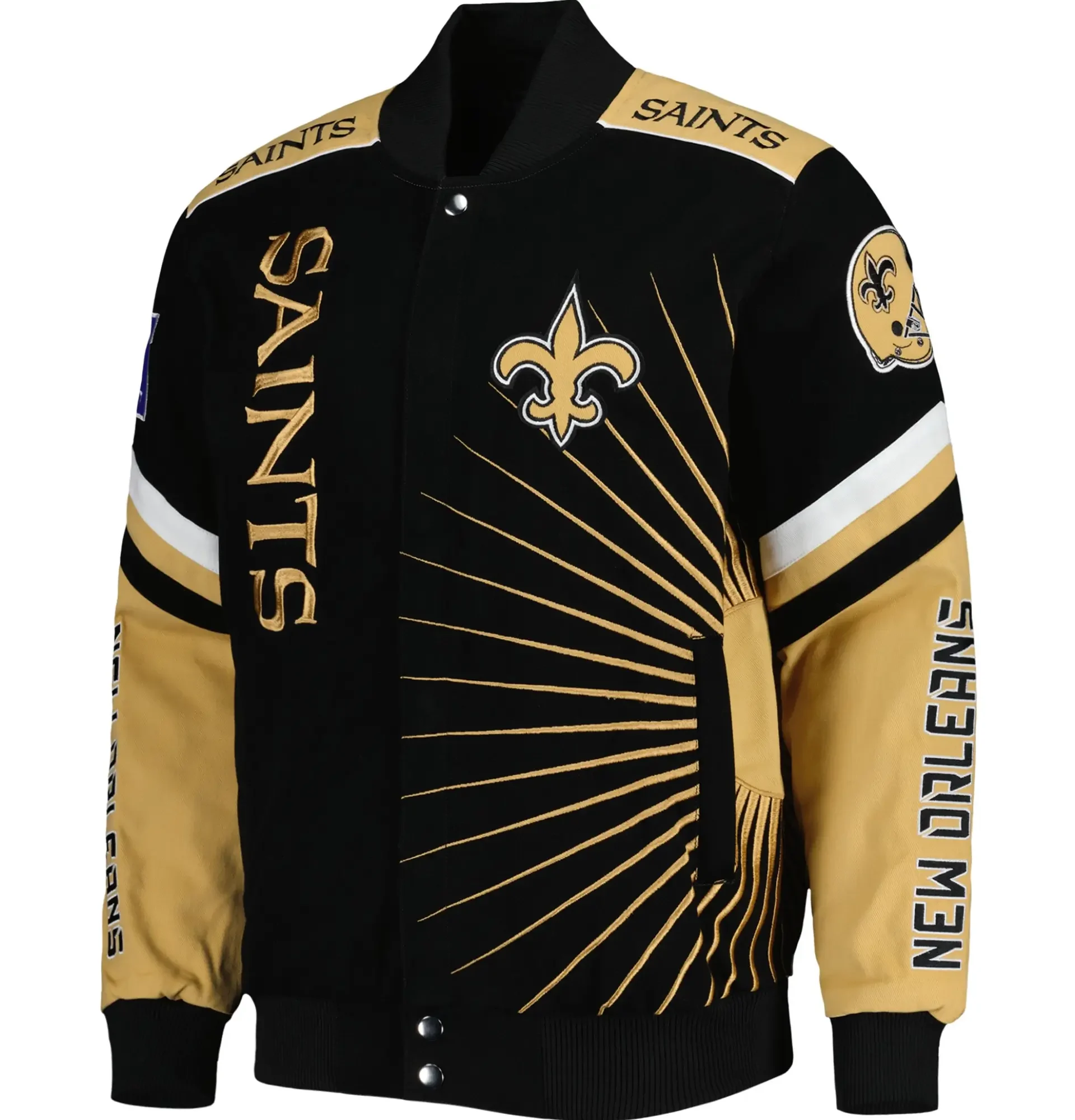 New-Orleans-Saints-G-III-Sport-by-Carl-Banks-Satin-Varsity-Jacket-LeatherMoto