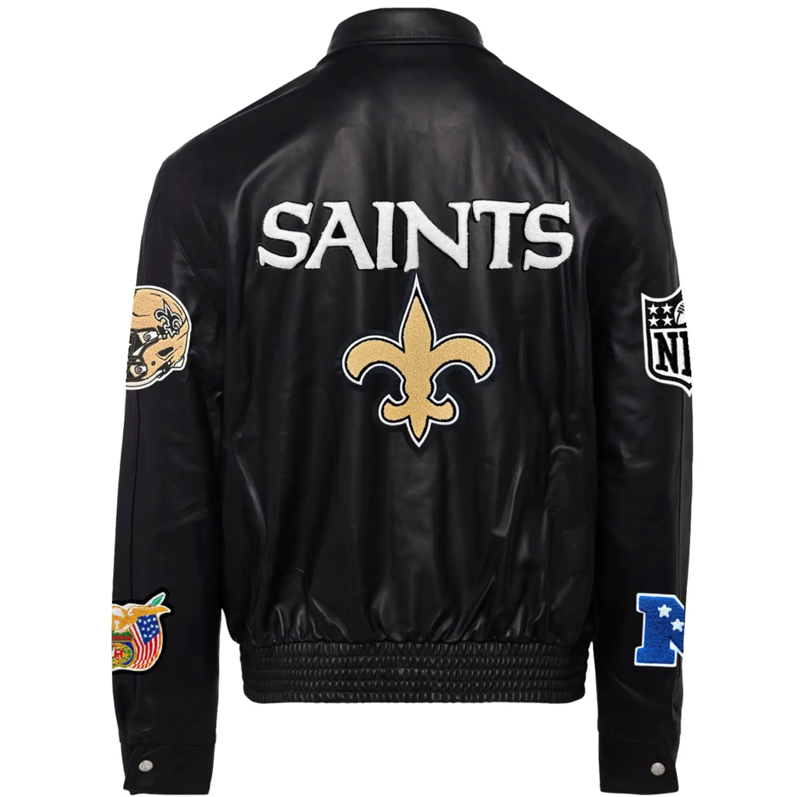 New-Orleans-Saints-Jeff-Hamilton-Leather-Varsity-Jacket-LeatherMoto
