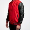 Red-Wool-Black-Genuine-Leather-Letterman-Varsity-Jacket-7