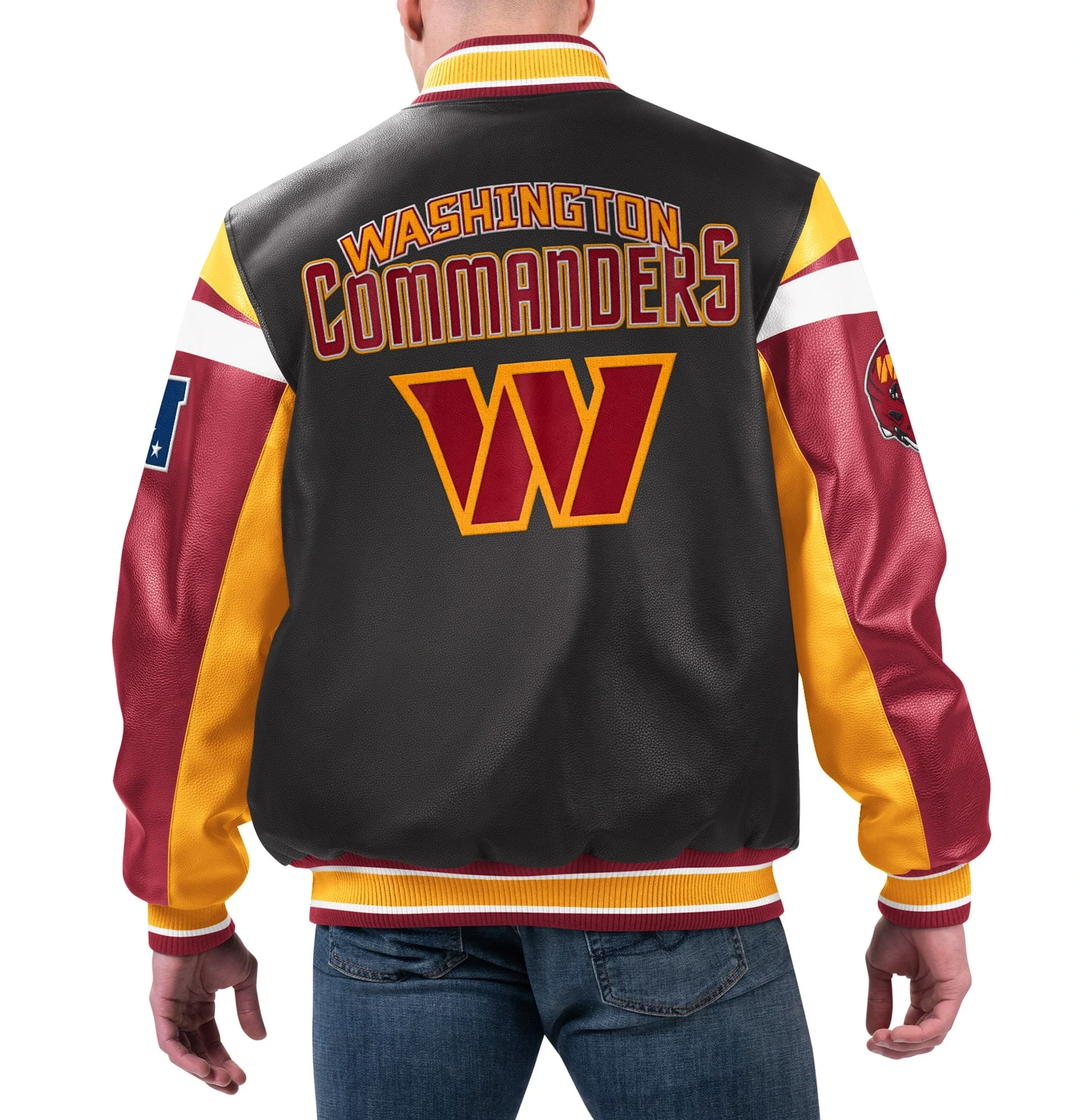 Washington-Commander-Full-Zip-Leather-Varsity-Jacket-Black-LeatherMoto