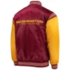 Washington-Commanders-Enforcer-Full-Snap-Satin-Varsity-Jacket-MaroonYellow-LeatherMoto