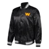 Washington-Commanders-Locker-Room-Big-Logo-Satin-Varsity-Jacket-Black-LeatherMoto