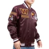Washington-Commanders-Mashup-Full-Snap-Satin-Varsity-Jacket-Wine-LeatherMoto