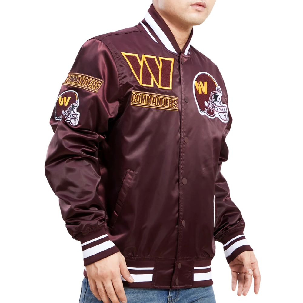 Washington-Commanders-Mashup-Full-Snap-Satin-Varsity-Jacket-Wine-LeatherMoto