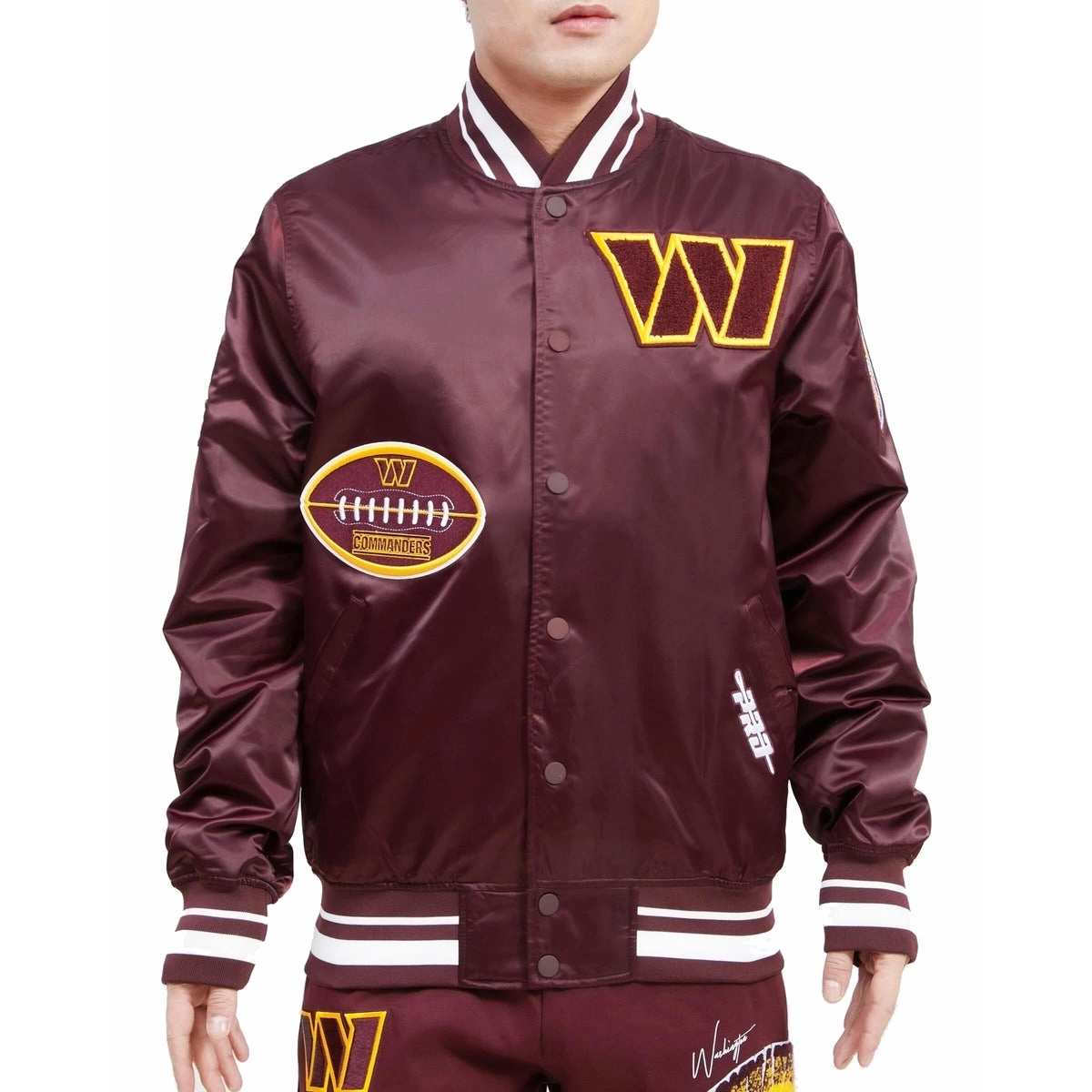 Washington-Commanders-Old-English-Satin-Jacket-Maroon-LeatherMoto