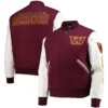 Washington-Commanders-Pro-Standard-Logo-Full-Zip-Burgundy-White-Varsity-Jacket-LeatherMotoWashington-Commanders-Pro-Standard-Logo-Full-Zip-Burgundy-White-Varsity-Jacket-LeatherMoto