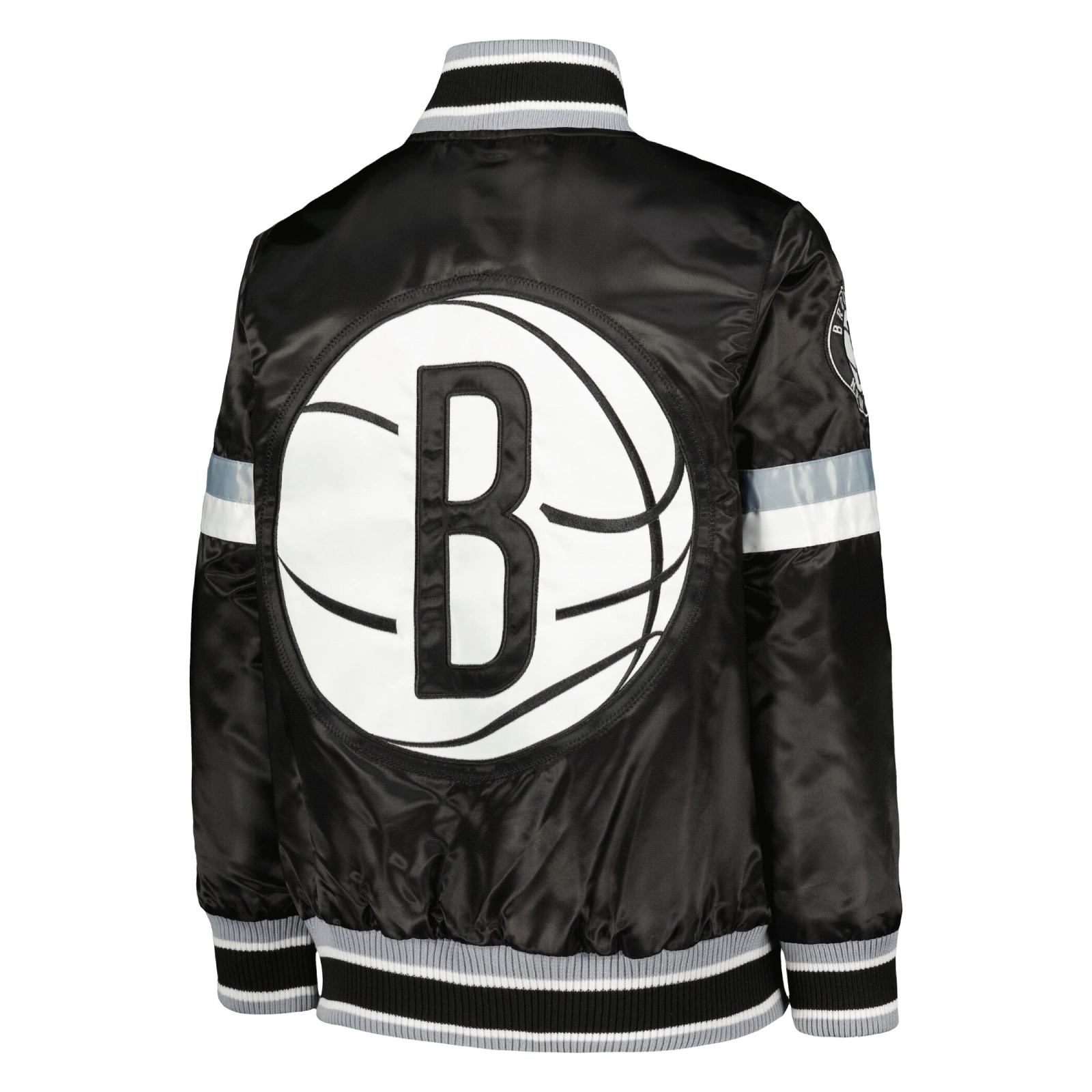 2-Brooklyn-Nets-Home-Game-Satin-Varsity-Jacket-Black