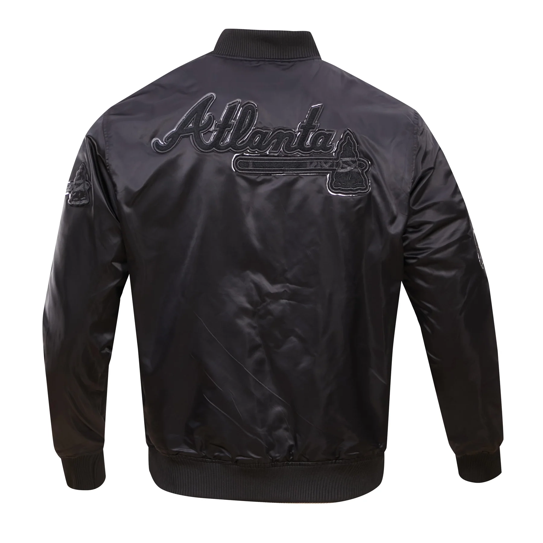 Atlanta-Braves-Triple-Black-Satin-Varsity-Jacket-7