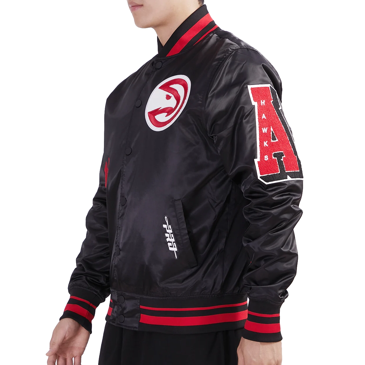 Atlanta-Hawks-Old-English-Rib-Satin-Varsity-Jacket-Black-2
