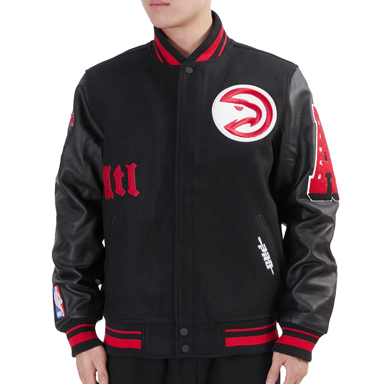 Atlanta-Hawks-Old-English-Rib-Wool-Leather-Varsity-Jacket-Black-1