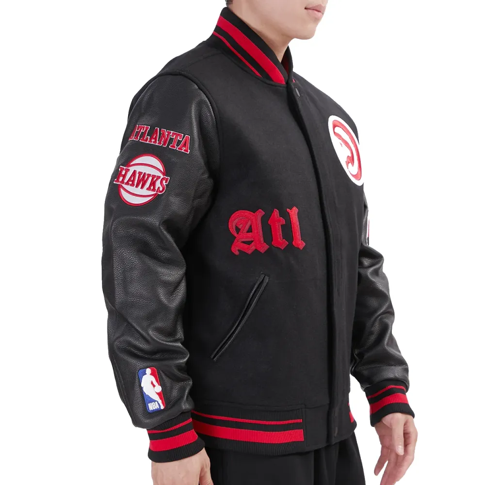 Atlanta-Hawks-Old-English-Rib-Wool-Leather-Varsity-Jacket-Black-3