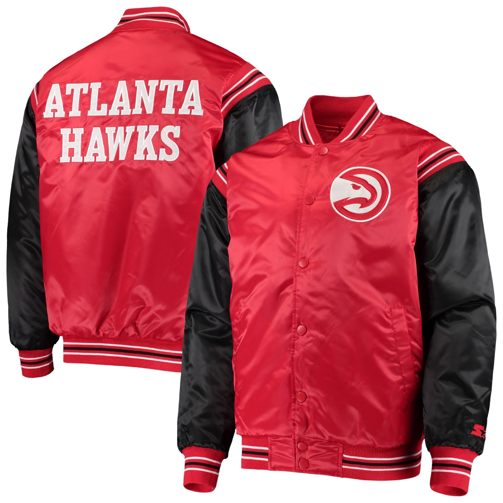 Atlanta-Hawks-The-Enforcer-Varsity-Satin-Varsity-Jacket-Red-Black-4