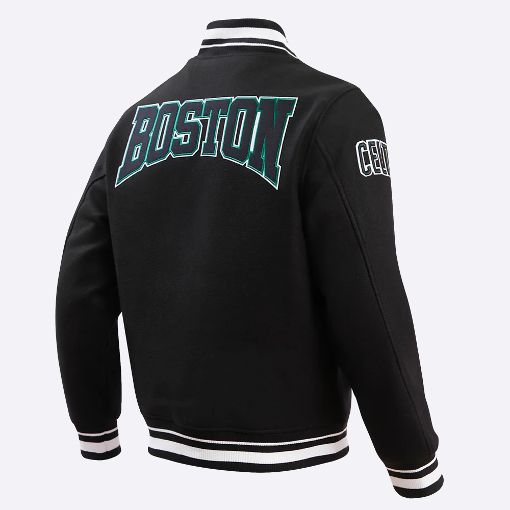 Boston-Celtics-Crest-Emblem-Black-Wool-And-Leather-Varsity-Jacket-3