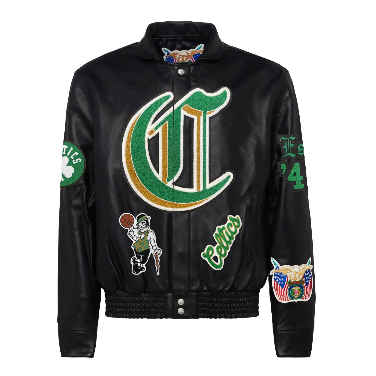 Boston-Celtics-Jeff-Hamilton-Full-Leather-Old-English-Jacket-Black-1