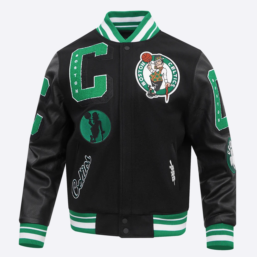 Boston-Celtics-Mashup-Black-Wool-And-Leather-Varsity-Jacket-1
