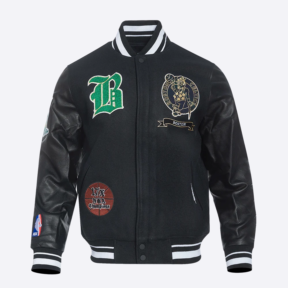 Boston-Celtics-Pro-Prep-Black-Wool-And-Leather-Varsity-Jacket-1