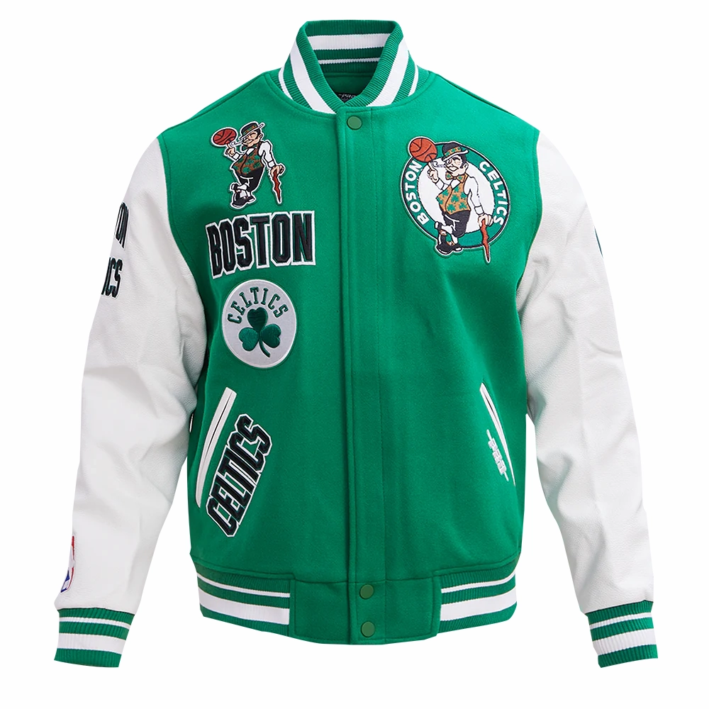 Boston-Celtics-Retro-Classic-Womans-Full-Snap-Wool-Leather-Varsity-Jacket-GreenWhite-4
