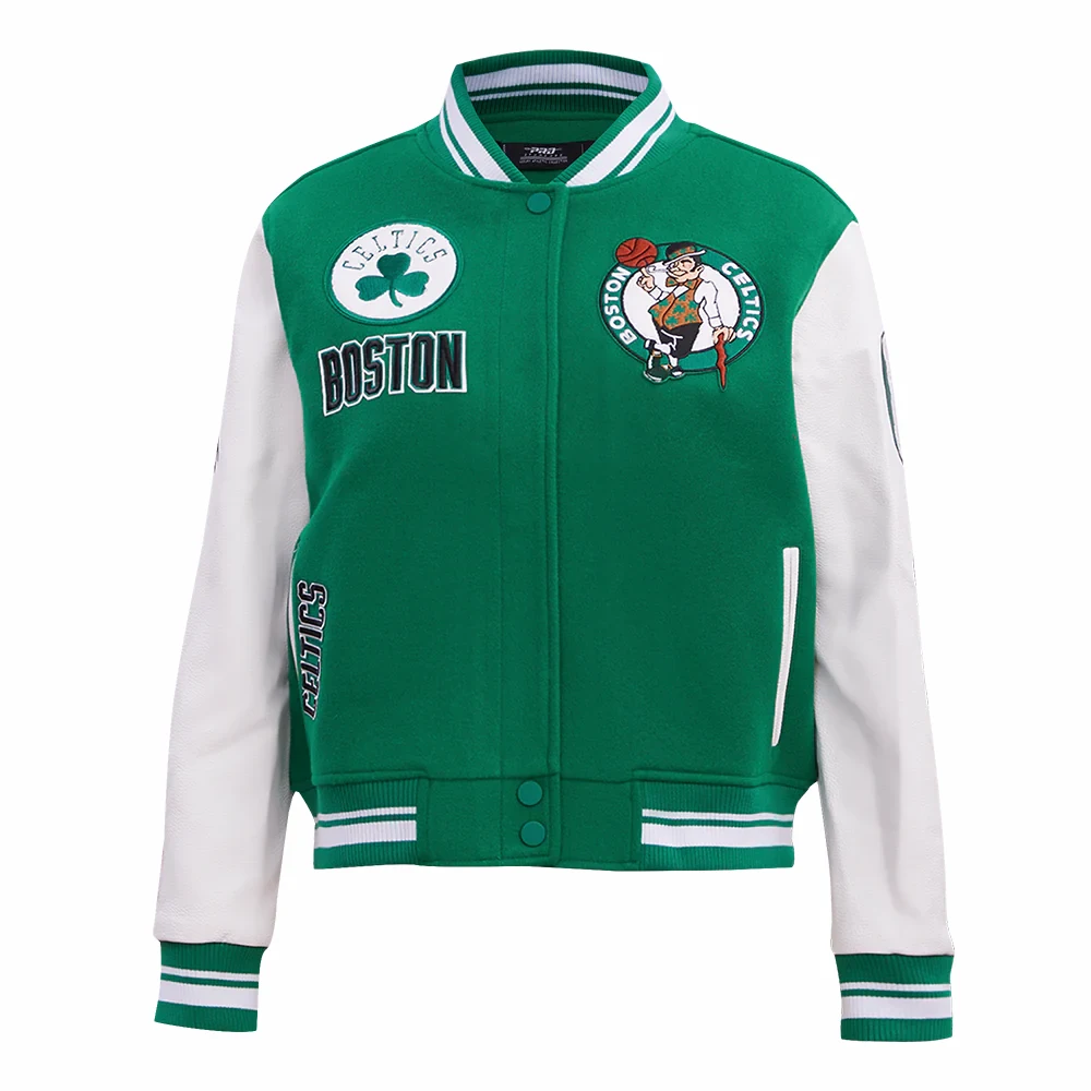 Boston-Celtics-Retro-Classic-Womans-Wool-Leather-Varsity-Jacket-GreenWhite-4